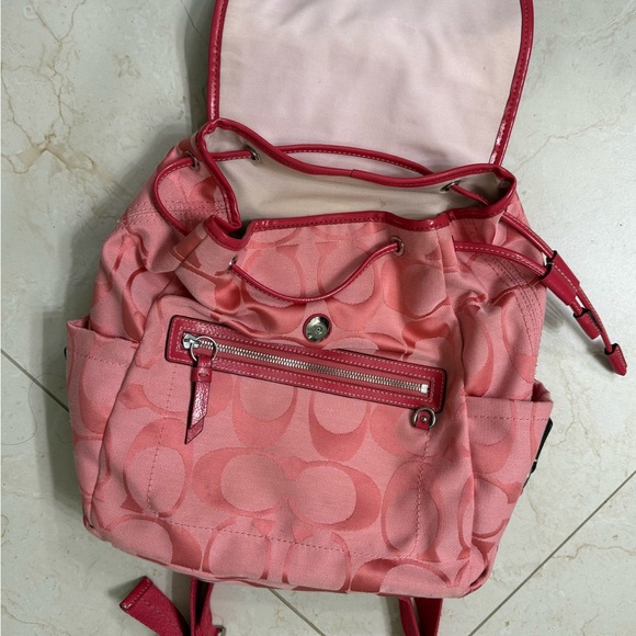 Coach Y2K Pink Monogram Backpack - Picture 5 of 7